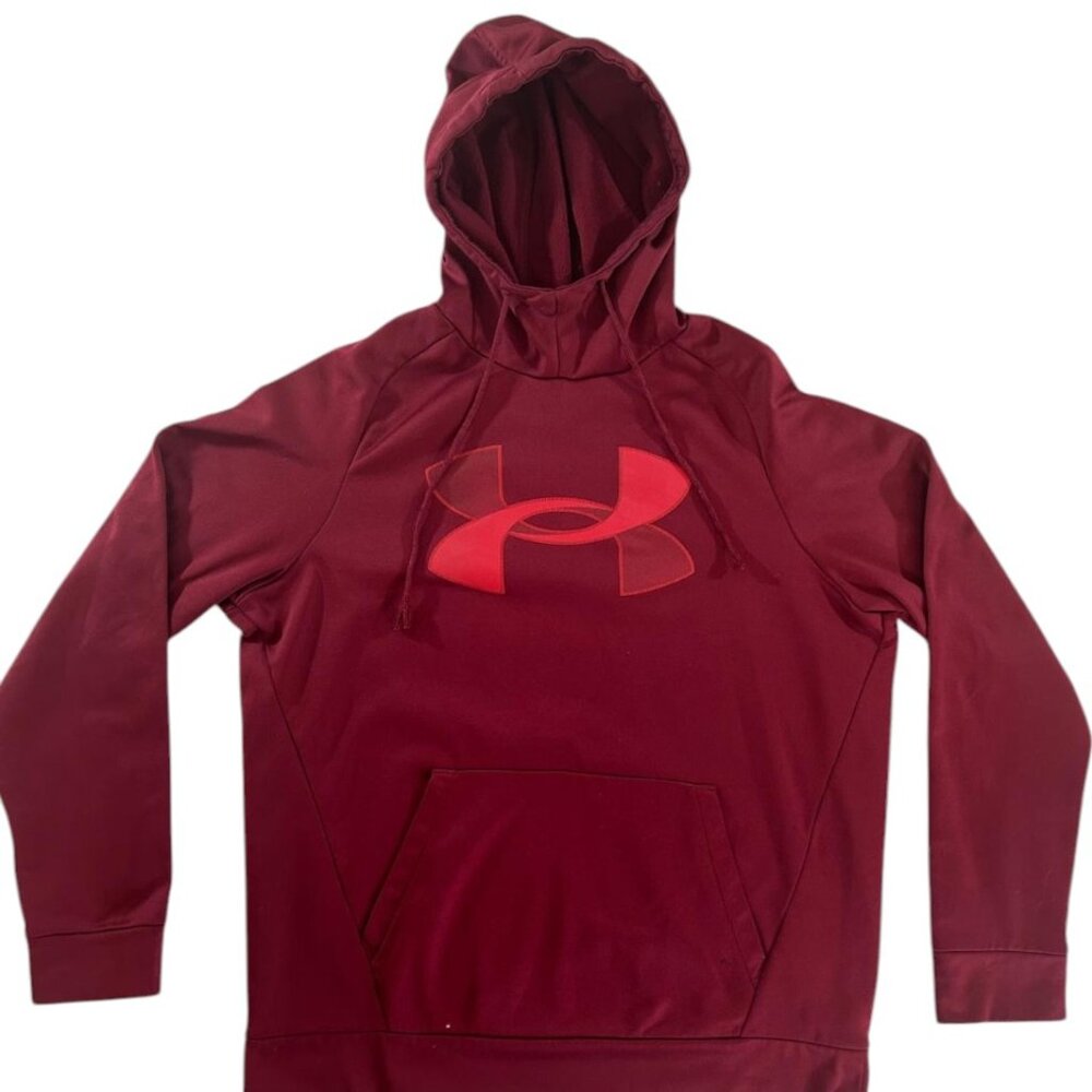 Under Armour Sweater Hoodie Red Size S Activewear Logo